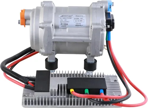 Vista 7 de Universal 12V AC Compresor de aire acondicionado eléctrico automotriz con panel de control externo, compresor automático para R134a