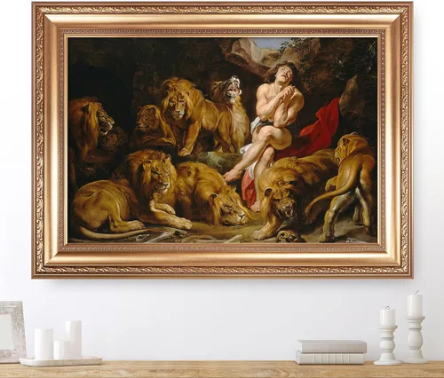 Vista 16 de Anunciación de Leonardo da Vinci Reproducciones de arte clásico, impresiones en lienzo giclée para decoración del hogar, 16 x 30 pulgadas