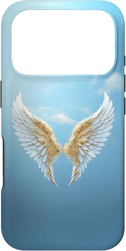 Vista 29 de Funda para iPhone 13 Heavenly Golden Angel Wings