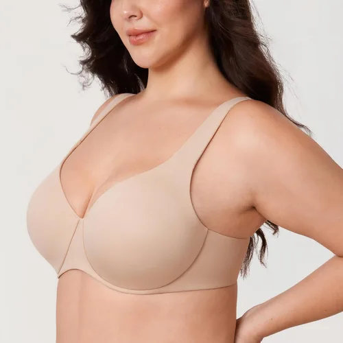 Vista 3 de AISILIN Women's Minimizer Bra Plus Size Unlined Full Coverage Smooth Underwire Support