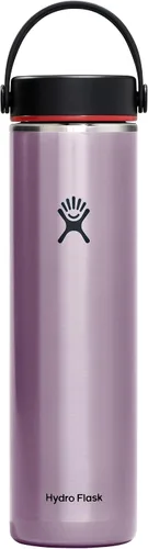 Vista 5 de Hydro Flask 24 Oz Botella de agua de la serie Trail ligera con tapa Flex ancha Obsidian - Botella de agua para senderismo