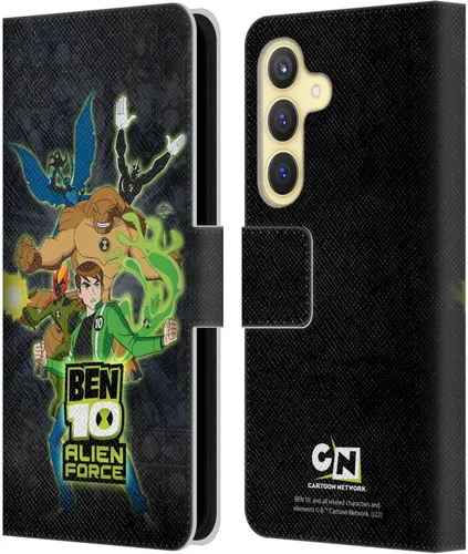 Vista 8 de Head Case Designs Con licencia oficial de Ben 10: Alien Force Ben's Jacket Graphics - Funda tipo cartera de piel compatible con Samsung Galaxy S24 5G