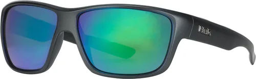 Vista 14 de HUK Gafas de sol, lentes polarizadas con marcos de rendimiento, gafas de sol para pesca, deportes y exteriores (Challenge) Espejo azul/negro mate