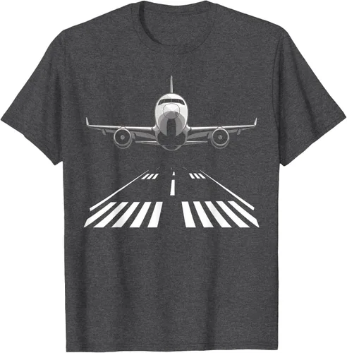 Vista 37 de Airplane Take Off Runway Pilot Jet T-Shirt Negro