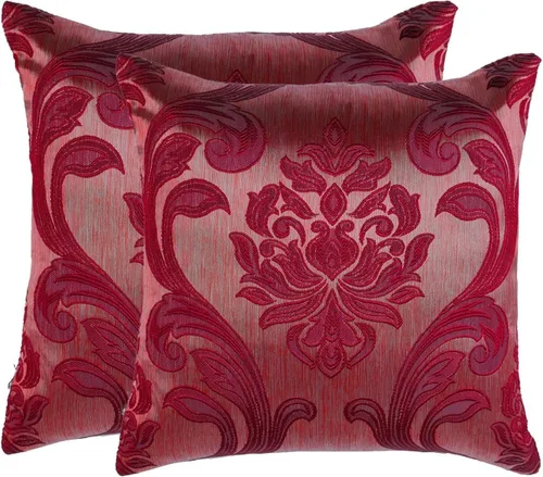 Vista 11 de NAPEARL Juego de 2 fundas de cojín con patrones jacquard beige dorado champán, funda de almohada decorativa para sofá, cama, atractivas fundas
