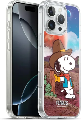 Vista 183 de Head Case Designs Funda de gel con licencia oficial de Peanuts Nebula Cactus Needles Snoopy Space Cowboy [protección de grado militar] compatible