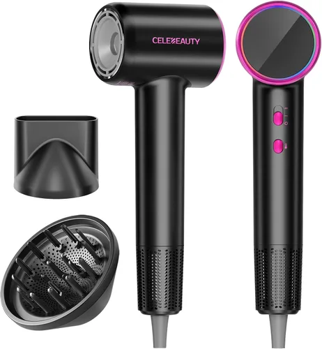 Vista 10 de Secador de pelo iónico con difusor para cabello rizado, secador de viaje de 0.86 libras