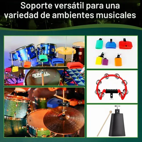 Vista 5 de RANMING - Juego de bloques de percusión de percusión, altura ajustable para escenario/práctica