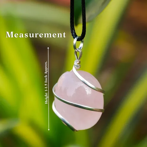Vista 13 de PYOR Collar con colgante curativo de Reiki de cristal, gemas de buena suerte, prosperidad, riqueza, piedras preciosas naturales, collares de buena