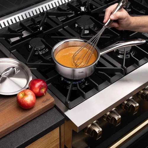 Vista 5 de Fissler M5 Pro-Ply - Cacerola de acero inoxidable de 5 capas, 1.5 cuartos de galón