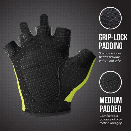 Vista 3 de Contraband Pink Label 5307 Guantes de entrenamiento de diseñador para mujer Tela de malla de diamante de bajo sudor con palma de silicona