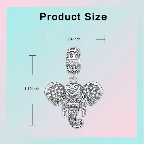 Vista 6 de LUXILLA Jewelry - Dijes familiares para mujer, plata de ley 925, para pulseras, collares, día de San Valentín, día de la madre, regalo para mujeres