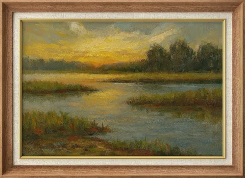 Vista 10 de SIGNWIN Arte de marco de alta calidad, elegante, vintage, ilustraciones de dibujo de árbol, arte fino, arte tradicional icónico para sala de estar