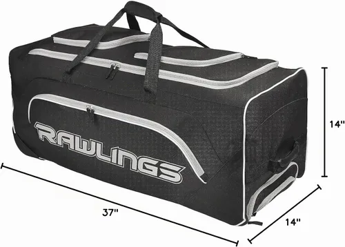 Vista 7 de Rawlings Bolso de receptor con ruedas YADI Modelo Yadier Molina Béisbol/Softbol