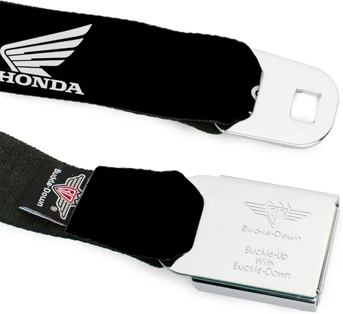 Vista 9 de Buckle-Down Cinturón de seguridad - HONDA Motorcycle Logo Negro/Blanco