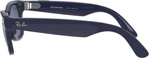 Vista 2 de Ray-Ban Unisex Sunglasses Black Frame, Clear Lenses, 50MM Azul