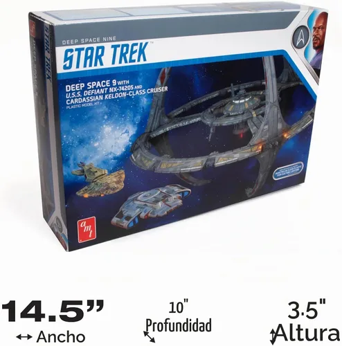 Vista 6 de AMT Star Trek Deep Space Nine 1:3300 Kit de modelo a escala 1:3300