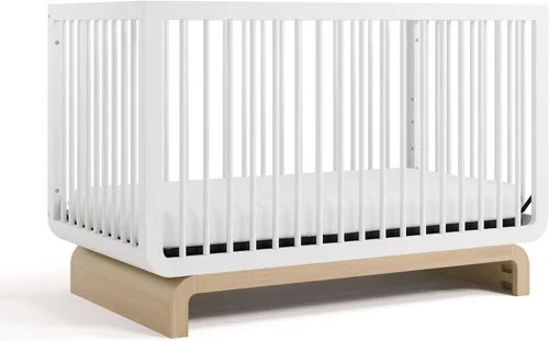 Vista 24 de Storkcraft Santorini - Cuna convertible 5 en 1 con barandilla Driftwood