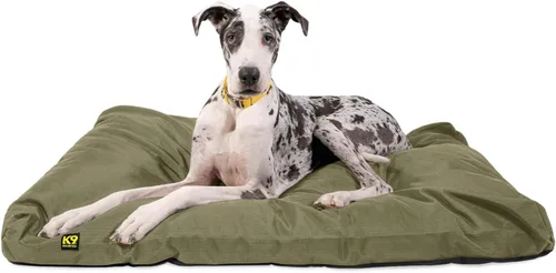 Vista 25 de K9 Ballistics Almohada rectangular resistente para perros medianos, funda extraíble, lavable, duradera y resistente al agua, cama para perro hecha