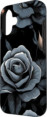 Vista 2 de Black Rose Floral Flower Case for iPhone 16