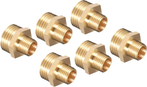 Vista 8 de M METERXITY Accesorio de tubería de rosca macho - Hex G1/2 x G3/4 Macho Rosca Tubería Adaptador, Acoplador Rápido, Aplicar a Tubo de Aire, Compresor