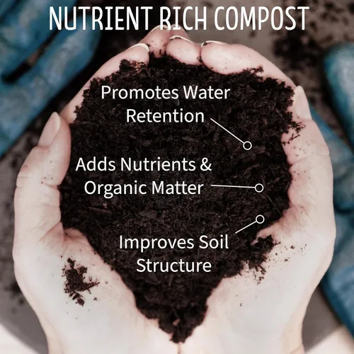 Vista 3 de OMRI Certified Organic Compost Tamaño: 3.0 galones, bolsa de 12-15 libras