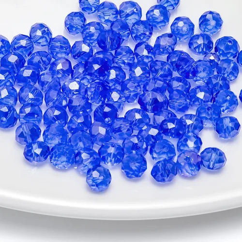 Vista 42 de 246 cuentas de cristal redondas de 0.118 pulgadas (0.118 in) con múltiples facetas sueltas espaciadoras de cristal para hacer joyas, pulseras