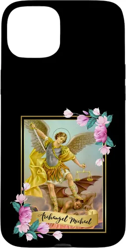 Vista 9 de Funda protectora para iPhone 17, diseño de ángel de la iglesia católica de San Miguel Arcángel