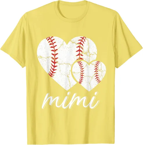 Vista 44 de Camiseta de béisbol Mimi para el Día de la Madre, Negro, S