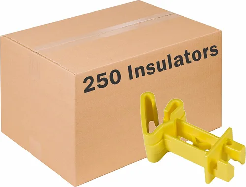 Vista 4 de Zareba Aislador extensor envolvente de 2 pulgadas, 25 por bolsa, IT2XY-Z, amarillo, para cercas eléctricas, acero, aluminio, polialambre