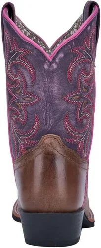 Vista 3 de Dan Post Niños Niños Rascal Square Toe Casual Botas Mid Calf - Marrón