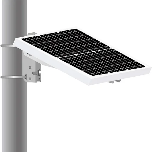 Vista 2 de Newpowa Soporte de montaje ajustable de ángulo universal, poste de brazo único, soportes de pared y tierra hasta 35 W panel solar
