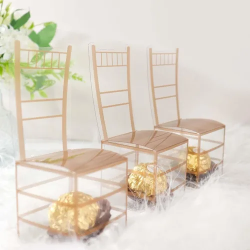 Vista 15 de Efavormart - 25 cajas de dulces con estampado de encaje con estampado de mariposa plateada, elegantes cajas de regalo con forma de mariposa