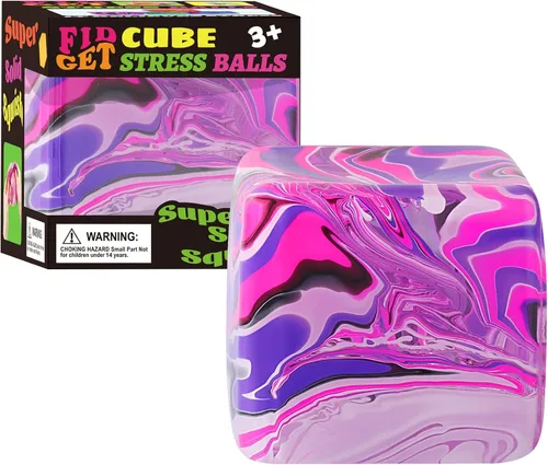 Vista 10 de Juguetes Fidget Cubo Blando Antiestrés, Pelotas Antiestrés para Niños y Adultos Juguetes Blandos Alivio del Estrés, Pelotas de Azúcar de Cubo Blando