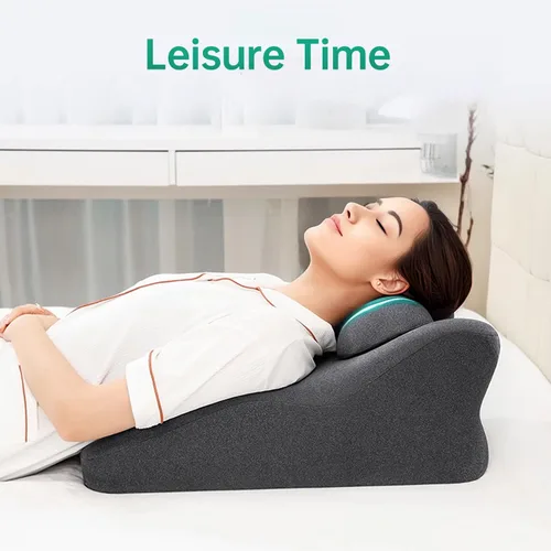 Vista 7 de MOONYOOY Almohada ergonómica de apoyo de espuma viscoelástica y cojín de elevación de piernas, soporte de espalda de espuma viscoelástica