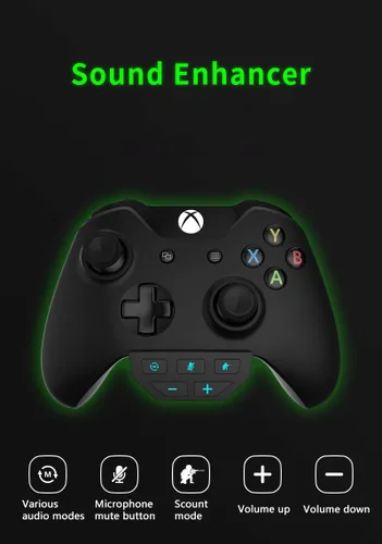 Vista 2 de Headset Adapter Compatible for Xbox One XS Controller which has 3.5 mm Audio Jack