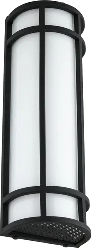Vista 10 de Sunlite 81434 - Lámpara LED estilo misión de 12 pulgadas, aplique de pared de medio cilindro, seleccionable 3 CCT 3000K-5000K, 15 vatios, 800