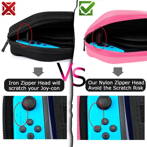 Vista 87 de daydayup Switch Carrying Case Compatible with Nintendo Switch 2, with 24 Games Cartridges Protective Hard Shell Travel Carrying Case Pouch for