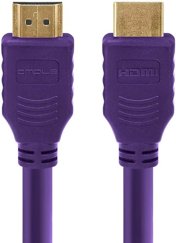 Vista 11 de Cmple - Cable HDMI de alta velocidad HDTV Ultra-HD (UHD) 3D, 4K @60Hz, 18Gbps 28AWG HDMI Cable de retorno de audio de 15 pies, negro