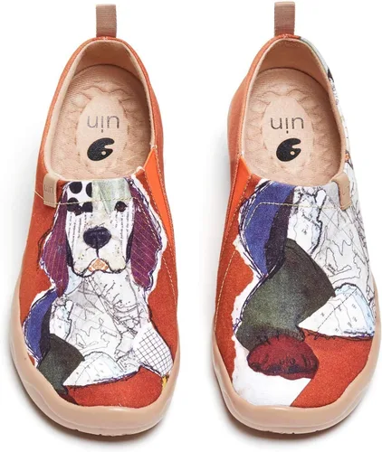 Vista 41 de UIN Mocasines casuales para mujer, de viaje, pintados, para caminar, ligeros, cómodos, de lona, tenis de moda