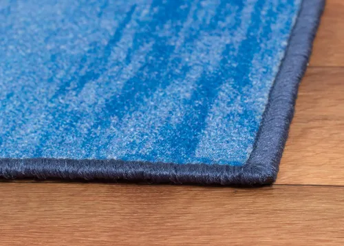 Vista 6 de Woven Trends Alfombra de área contemporánea y moderna, 046 Vintage Solid Cloud, extremadamente duradera y resistente a las manchas, elegante con Azul