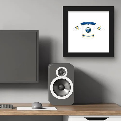 Vista 5 de Trends International Gallery Pops NHL Buffalo Sabres - Póster de pared frontal de uniforme para el hogar, 12.00 x 12.00 pulgadas, versión de marco