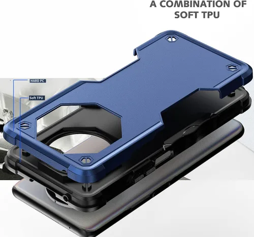 Vista 4 de Compatible con Honor X9, a prueba de golpes, híbrida resistente a los golpes, funda híbrida para parachoques híbrida de cuerpo completo, resistente