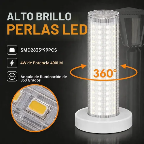 Vista 7 de Lovus Paquete de 2 luces solares para exteriores, 400 lúmenes, poste de aluminio del atardecer al amanecer con base de montaje en muelle, IP65