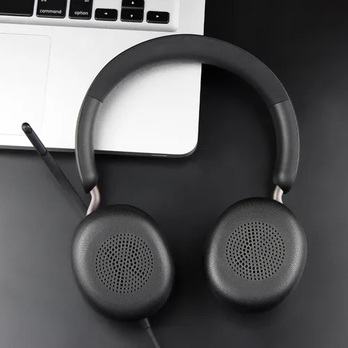 Vista 3 de SOULWIT Almohadillas para Jabra Evolve2 65, Elite 45h - Negro