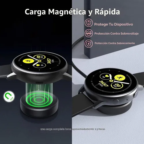 Vista 2 de Cargador de reloj rápido USB C de 6 pies largo compatible con Samsung Galaxy 8/8 Classic 2025, 7 Watch Ultra 2024/6 Classic, 5 Pro/4