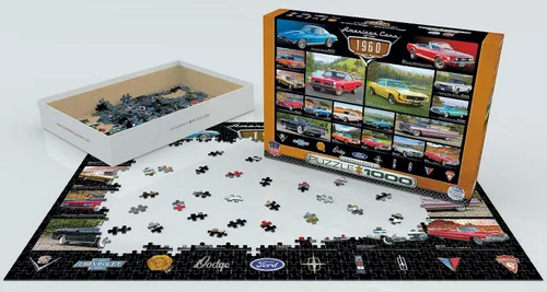 Vista 3 de EuroGraphics 1960's Cruisin' Classics Jigsaw Puzzle (1000 piezas)