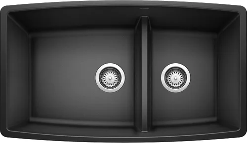 Vista 8 de Fregadero Blanco Performa Silgranit II Cascada., 441315 Trufa