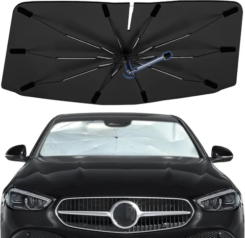 Vista 35 de Sombrilla Parasol para Parabrisas para Mazda 3 2014-2026, Parasol Plegable para Coche para Ventana Delantera, Visera Protectora Solar Altamente