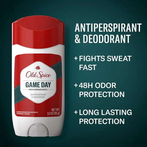Vista 2 de Old Spice anti-perspirant High Endurance Solid Invisible, 3-Ounce de incienso (Pack de 6)